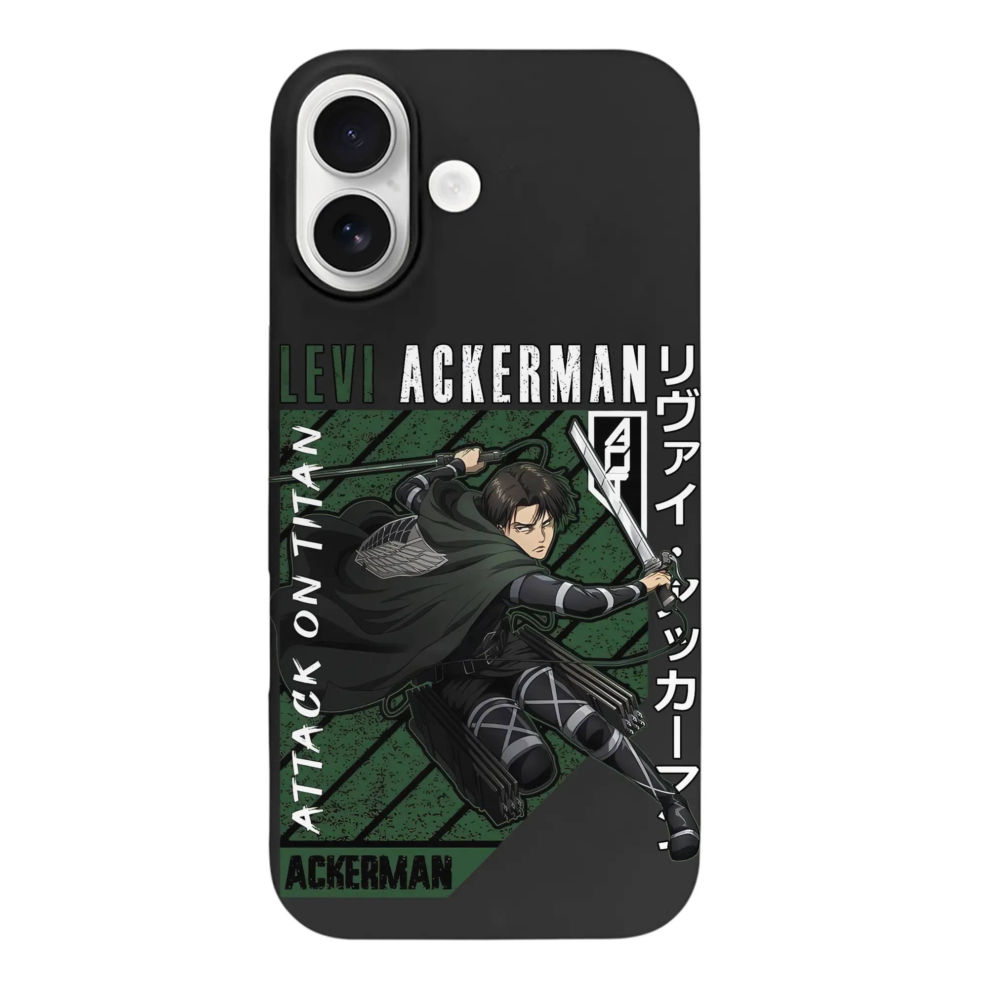 進撃の巨人 グッズ リヴァイ・アッカーマン - iPhone 17 シリーズ シリコンケース 薄型 耐衝撃 指紋防止 ソフトタッチカバー 精密フィット 傷防止 保護ケース iPhone 17/17 Air/17 Pro/17 Pro Max 対応